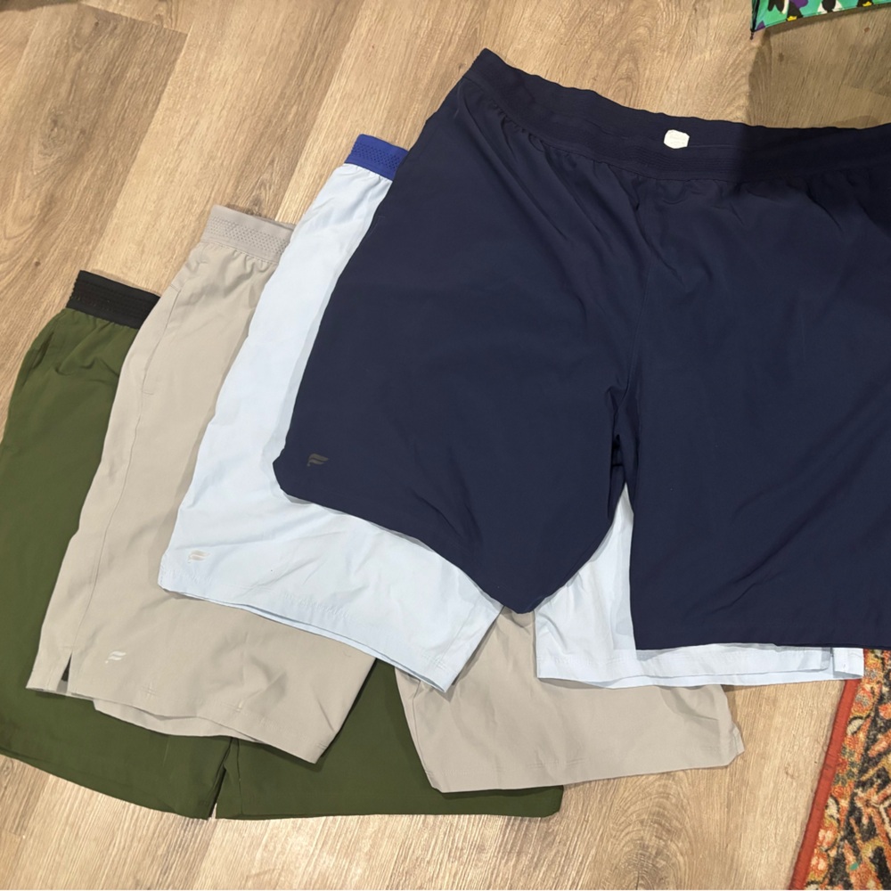 Fabletics The Fundamental Shorts Lot Of 4 XL Black Performance Running Lined